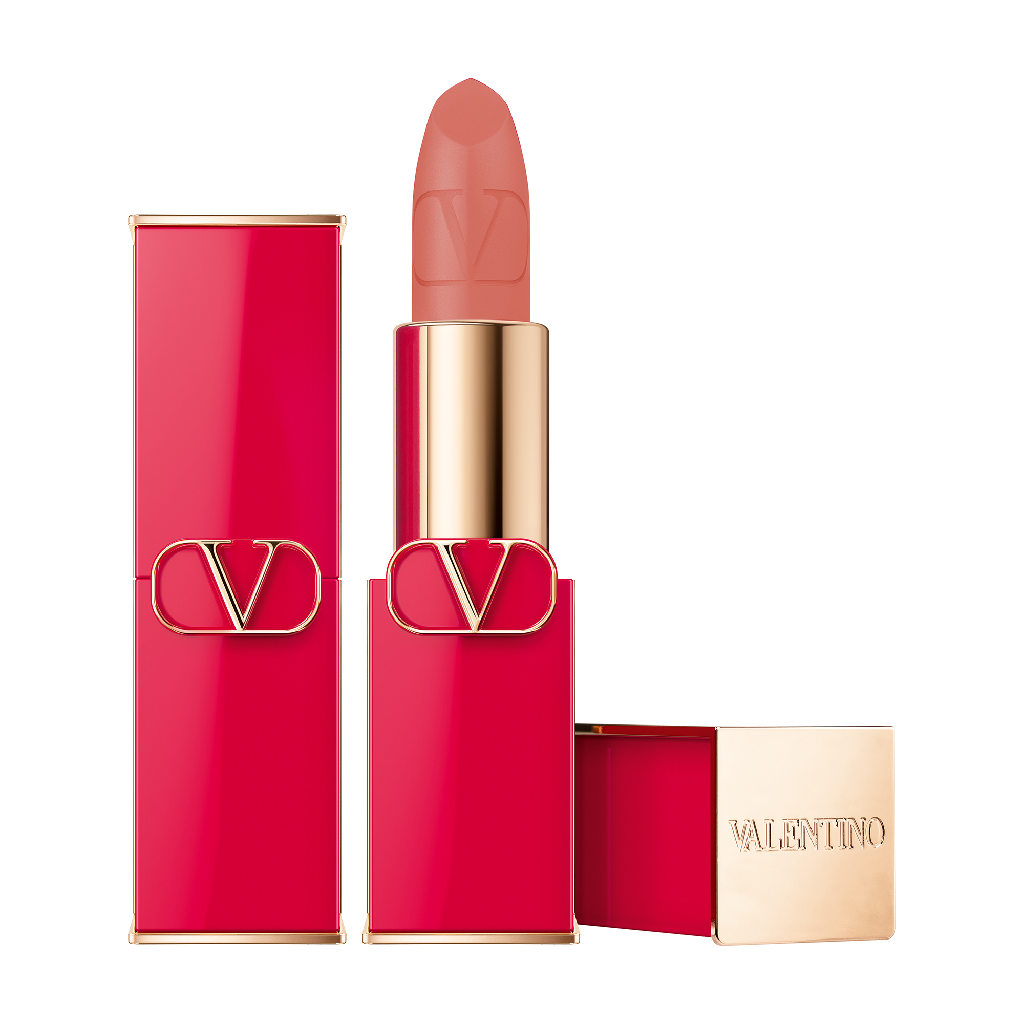 Valentino Beauty Rosso Refillable Lipstick Shade 108A Living Nude Personalized Gift 45$
